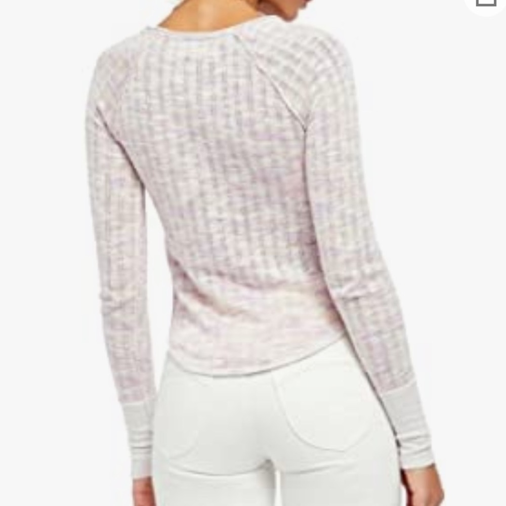 NWT We The Free Spaced Out Long Sleeve Knit Top XS - Picture 2 of 12